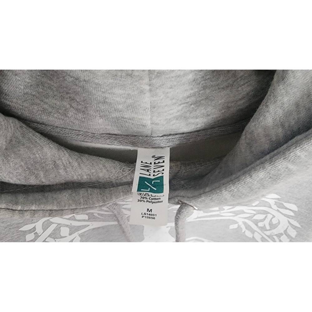 Lane Seven Mens Mythology Hoodie Gray Tree of Life Celtic Graphic Nordic Size‎ M - Picture 2 of 3